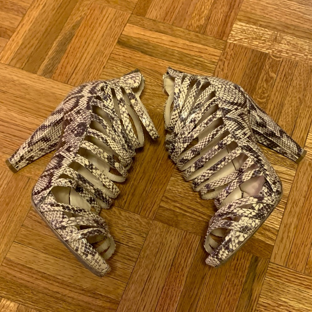 Loeffler Randall Snakeskin Booties